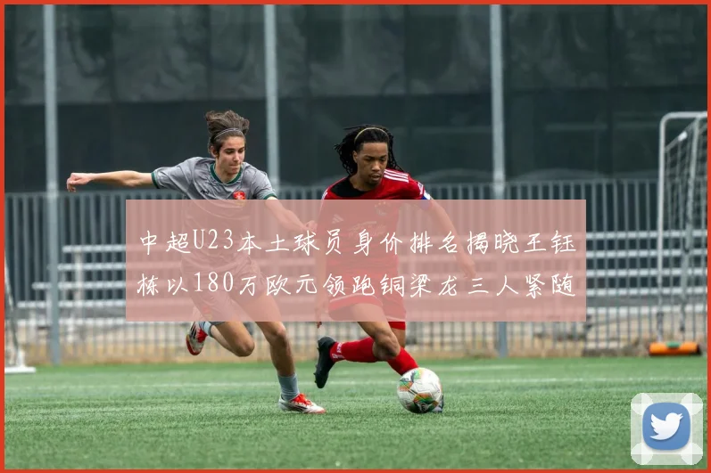 中超U23本土球员身价排名揭晓王钰栋以180万欧元领跑铜梁龙三人紧随其后
